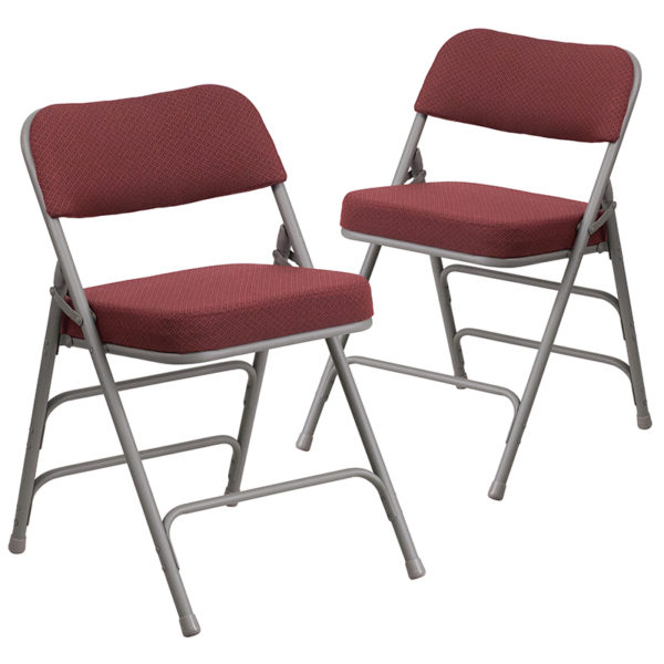 Shop for Burgundy Fabric Folding Chairw/ Burgundy Fabric Upholstery in  Orlando