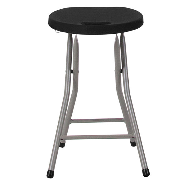 Shop for Black Plastic Foldable Stoolw/ Textured Black Seat reduces slipping in  Orlando