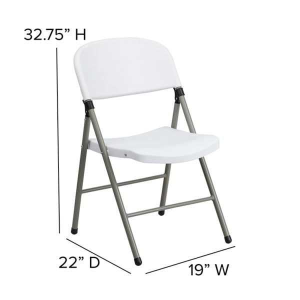 Nice HERCULES Series Plastic Folding Chairs | Set of 2 Lightweight Folding Chairs with Frame Textured seat reduces slipping folding chairs near  Altamonte Springs
