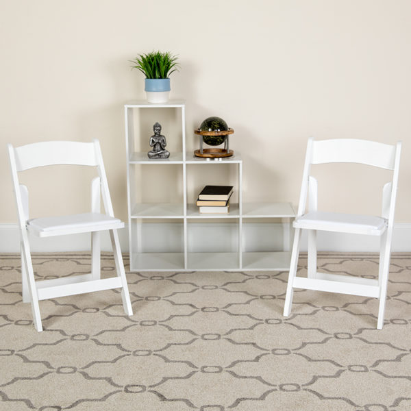 Buy Set of 2 Wood Folding Chairs White Wood Folding Chair in  Orlando