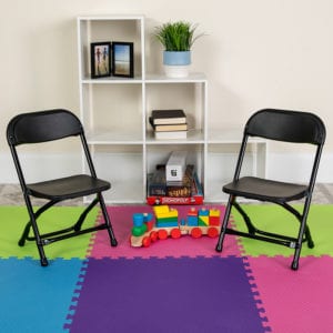 Buy Set of 2 Child Sized Chairs Kids Black Folding Chair in  Orlando