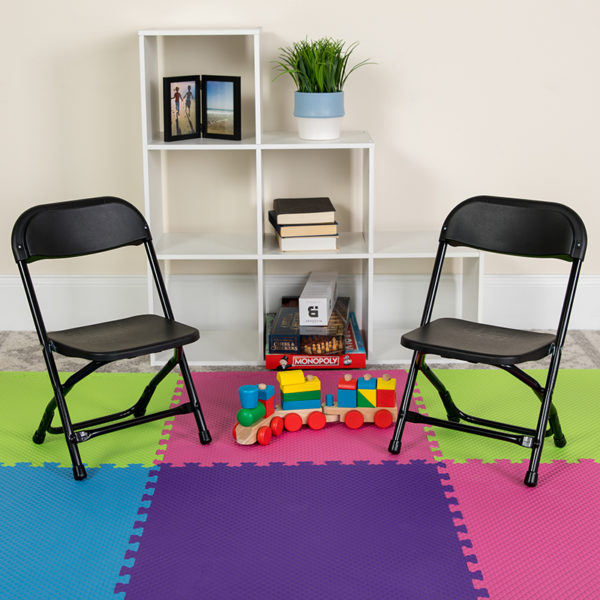 Buy Set of 2 Child Sized Chairs Kids Black Folding Chair near  Leesburg