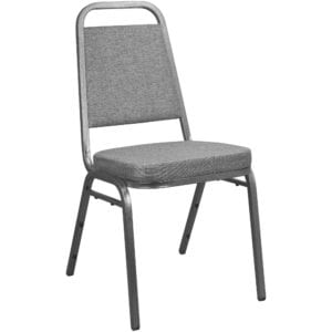 Buy Durable 2-1/2" charcoal gray fabric padded seat Charcoal Fabric Banquet Chair in  Orlando