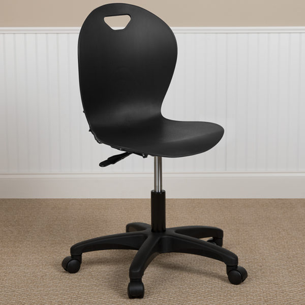 Buy Contemporary Plastic Task Office Chair for your classroom seating needs Titan Black Task Chair near  Leesburg