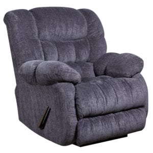 Buy Contemporary Style Blue Microfiber Recliner near  Leesburg