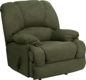 Buy Contemporary Style Olive Microfiber Recliner near  Winter Springs