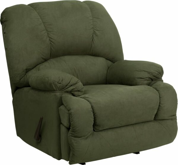 Buy Contemporary Style Olive Microfiber Recliner near  Windermere