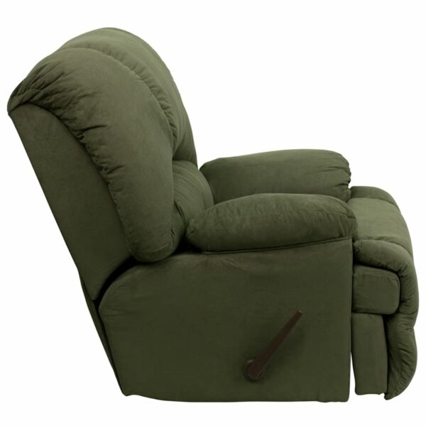 Nice Contemporary Microfiber Chaise Rocker Recliner Plush Pillow Back recliners near  Winter Springs