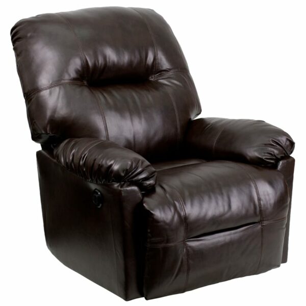 Buy Contemporary Style Brown Leather Power Recliner near  Lake Buena Vista