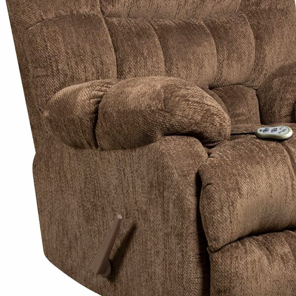 Nice Massaging Microfiber Rocker Recliner with Heat Control Plush Pillow Back recliners in  Orlando
