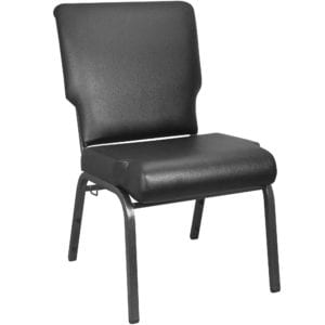 Buy Multipurpose Church Chair Black Vinyl Church Chair 20.5" in  Orlando