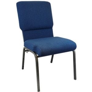 Buy Multipurpose Church Chair with Book Rack Navy Church Chairs 18.5" in  Orlando