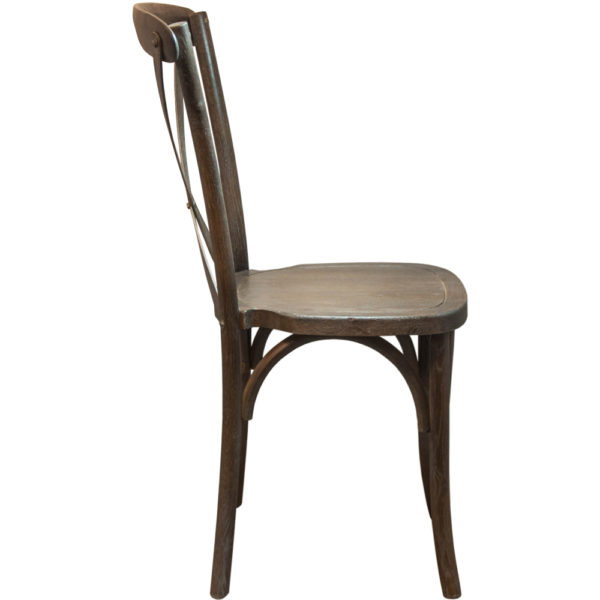 Shop for Dark Driftwood X-Back Chairw/ Solid