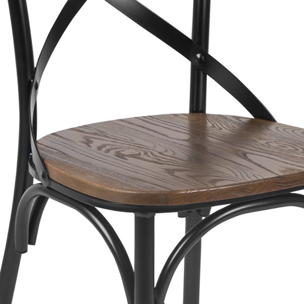 New cross back chairs in black w/ Downward "U" bracing adds stability at Capital Office Furniture near  Sanford