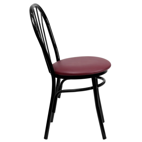 Shop for Black Fan Chair-Burg Seatw/ Fan Back Design near  Leesburg