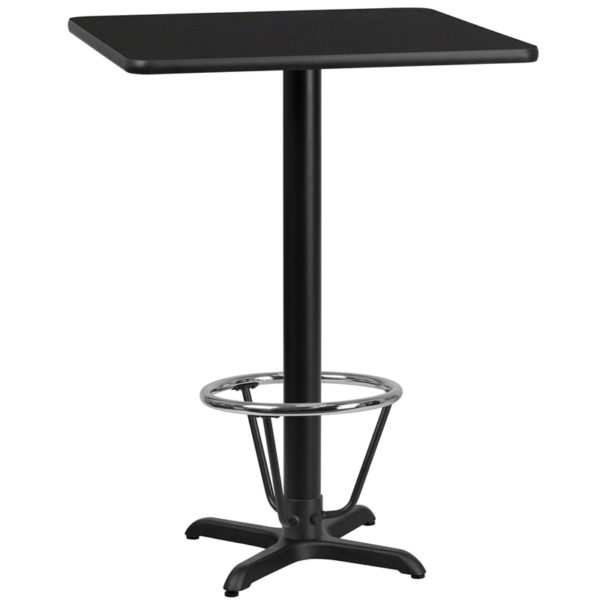 Buy Bar Height Hospitality Table 24SQ Black Table-22x22 X-Base in  Orlando