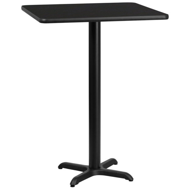 Buy Bar Height Hospitality Table 24SQ Black Table-22x22 X-Base near  Apopka