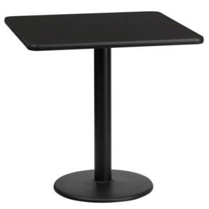 Buy Hospitality Table 24SQ Black Table-18RD Base in  Orlando