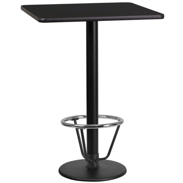 Buy Bar Height Hospitality Table 24SQ Black Table-18RD Base near  Clermont