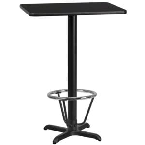 Buy Bar Height Hospitality Table 24x30 Black Table-22x22 X-Base in  Orlando