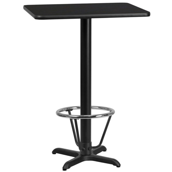 Buy Bar Height Hospitality Table 24x30 Black Table-22x22 X-Base near  Windermere