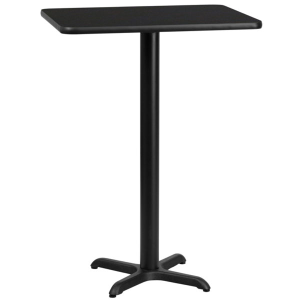 Buy Bar Height Hospitality Table 24x30 Black Table-22x22 X-Base near  Sanford