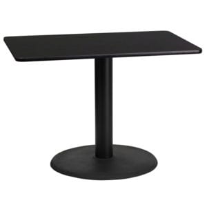 Buy Hospitality Table 24x42 Black Table-24RD Base in  Orlando
