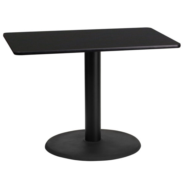 Buy Hospitality Table 24x42 Black Table-24RD Base near  Clermont