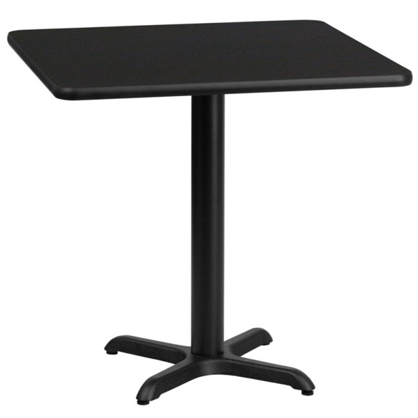 Buy Hospitality Table 30SQ Black Table-22x22 X-Base near  Clermont