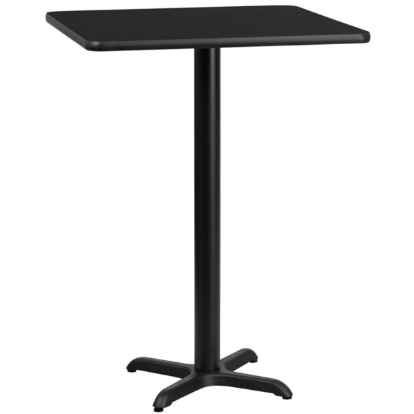 Buy Bar Height Hospitality Table 30SQ Black Table-22x22 X-Base near  Apopka