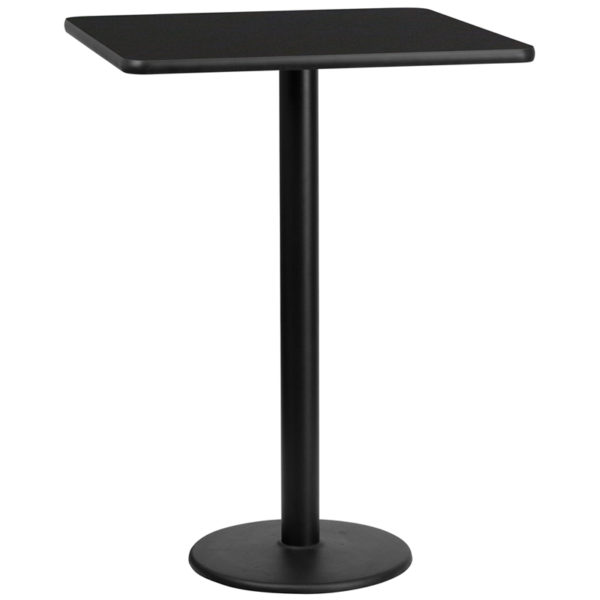 Buy Bar Height Hospitality Table 30SQ Black Table-18RD Base near  Casselberry