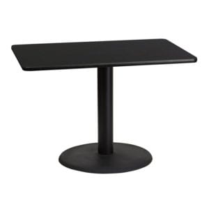 Buy Hospitality Table 30x42 Black Table-24RD Base in  Orlando