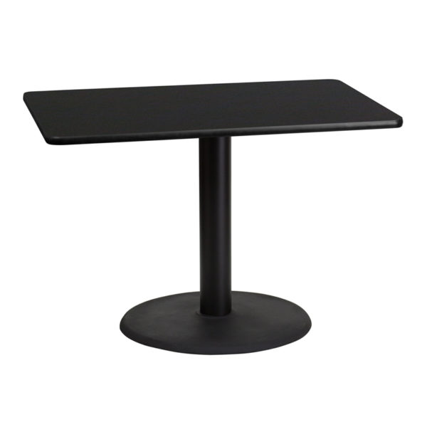 Buy Hospitality Table 30x42 Black Table-24RD Base near  Windermere