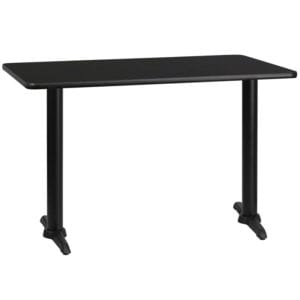 Buy Hospitality Table 30x48 Black Table-5x22 T-Base in  Orlando