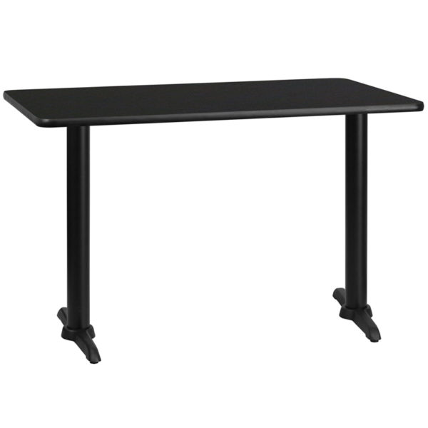 Buy Hospitality Table 30x48 Black Table-5x22 T-Base near  Leesburg