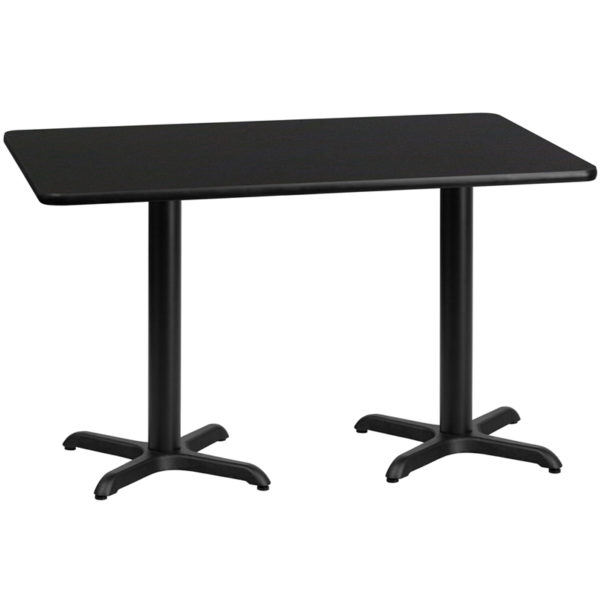 Buy Hospitality Table 30x60 Black Table-22x22 X-Base near  Apopka