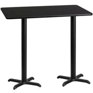 Buy Bar Height Hospitality Table 30x60 Black Table-22x22 X-Base in  Orlando