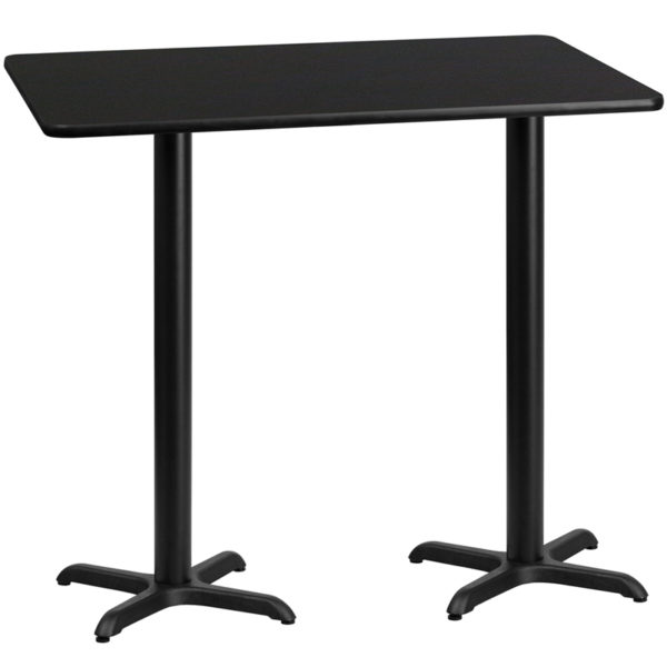 Buy Bar Height Hospitality Table 30x60 Black Table-22x22 X-Base near  Ocoee