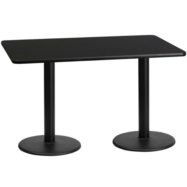 Buy Hospitality Table 30x60 Black Table-18RD Base near  Ocoee
