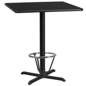 Buy Bar Height Hospitality Table 36SQ Black Table-30x30 X-Base in  Orlando
