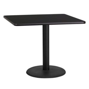 Buy Hospitality Table 36SQ Black Table-24RD Base in  Orlando