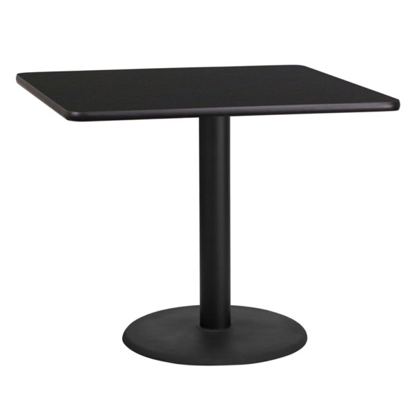 Buy Hospitality Table 36SQ Black Table-24RD Base near  Casselberry