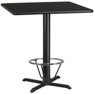 Buy Bar Height Hospitality Table 42SQ Black Table-33x33 X-Base near  Clermont