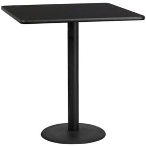 Buy Bar Height Hospitality Table 42SQ Black Table-24RD Base near  Clermont