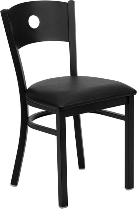 Buy Metal Dining Chair Black Circle Chair-Black Seat near  Daytona Beach