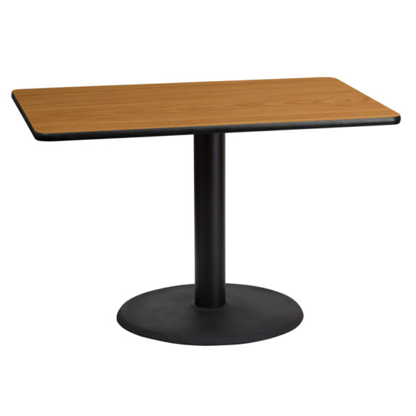 Buy Hospitality Table 30x45 BK Laminate Table-RDBase near  Windermere