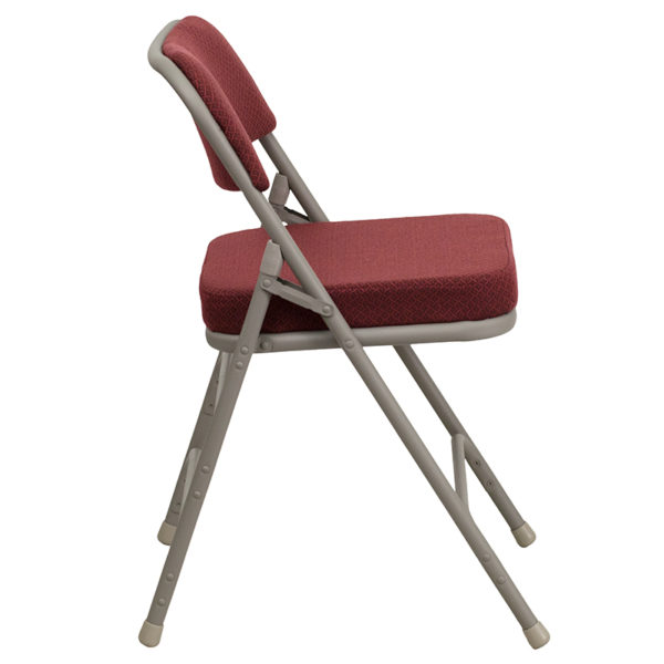 New folding chairs in burgundy w/ 18 Gauge Steel Frame at Capital Office Furniture near  Casselberry