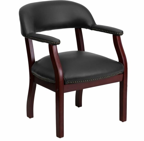 Buy Captain's Chair Black Vinyl Guest Chair near  Saint Cloud at Capital Office Furniture