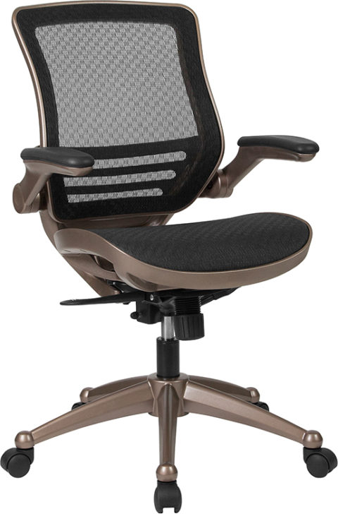 Buy Contemporary Office Chair Black Mid-Back Mesh Chair in  Orlando