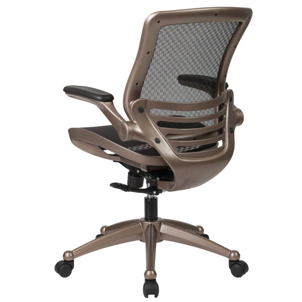 Shop for Black Mid-Back Mesh Chairw/ Transparent Black Mesh Back and Seat near  Clermont